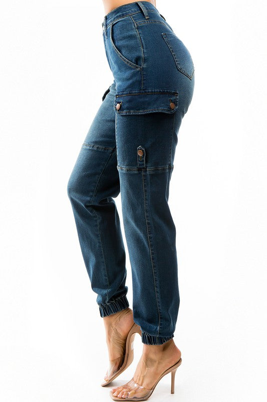 Loose Jogger Fit Denim high rise Jeans