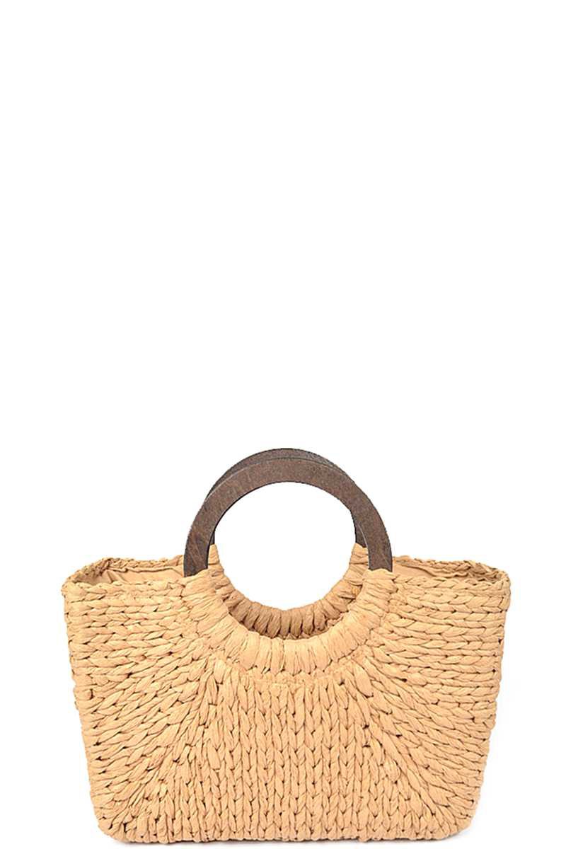 fashion straw design tote bag