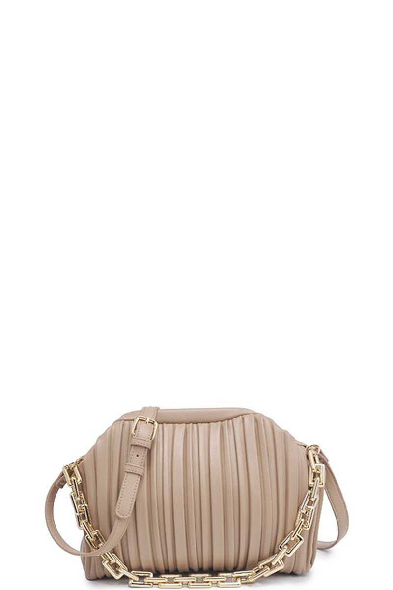 vertical scrunch clutch crossbody