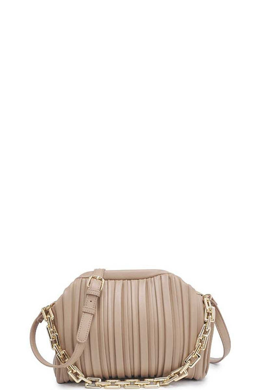 vertical scrunch clutch crossbody