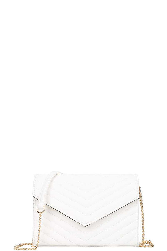 modern plain v crossbody bag