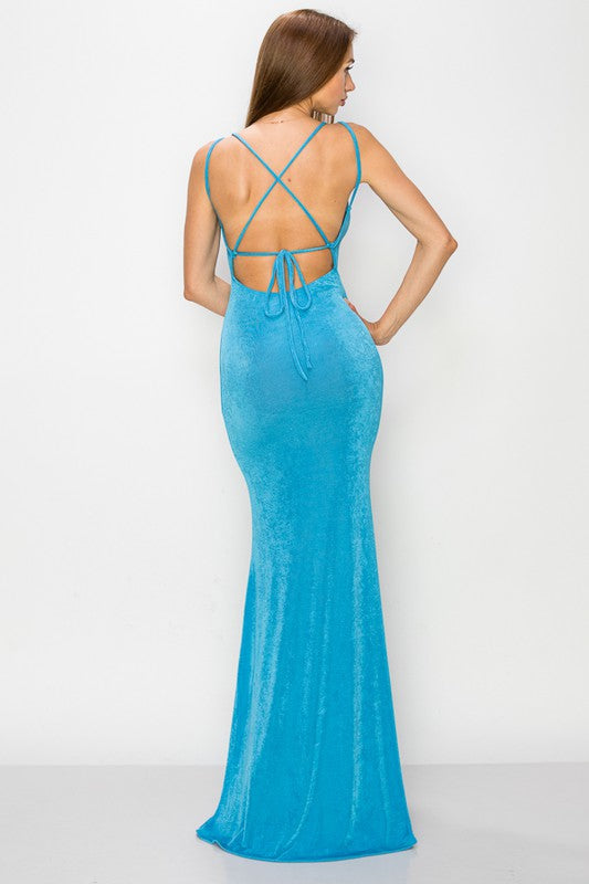 Open Back Maxi Dress